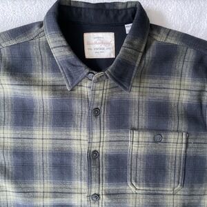 Weatherproof Mens XXL Flannel Shirt Jacket Green Plaid Fleece Lined Long Sleeve